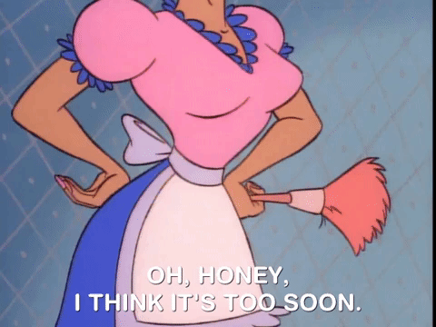 Too Soon Mrs Pipe Ren And Timpy Show GIF