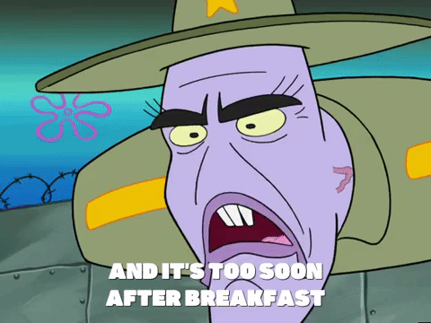 Too Soon Spongebob Squarepants Character GIF