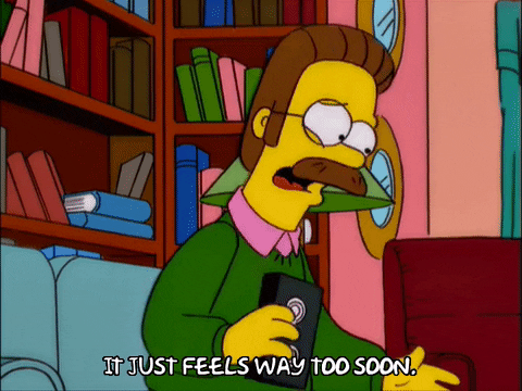 Too Soon The Simpsons Ned Flanders GIF