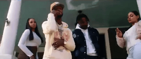 Toosii Bonding With Friends GIF