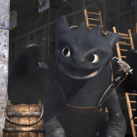 Toothless Dance Laughing Meme GIF