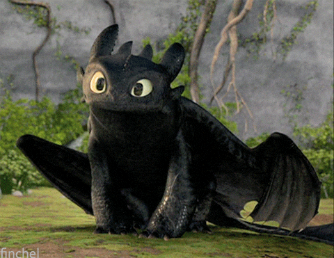 Toothless Dance Meme Curious Looking GIF