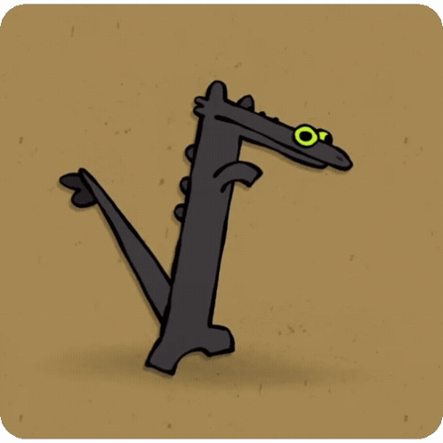 Toothless Dancing Meme Brown Background GIF