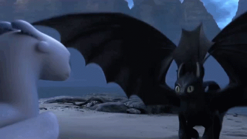 Toothless Dragon Weird Courting GIF