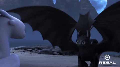 Toothless Hop Courtship Dance Meme GIF
