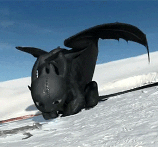 Toothless Looking Shy GIF