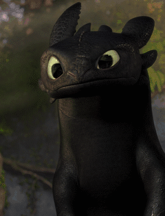 Toothless Trying To Smile GIF