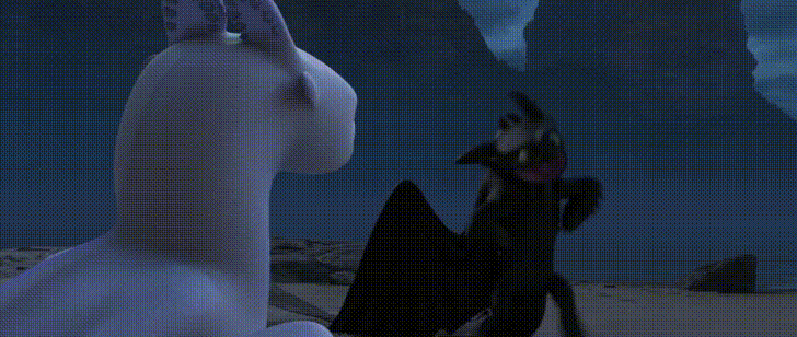 Toothless Walking Backwards GIF
