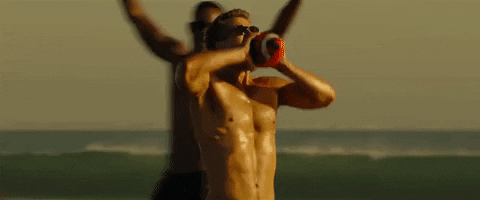 Top Gun Maverick Beach Volleyball Dog Fight GIF
