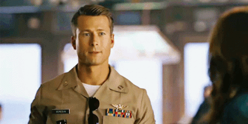 Top Gun Maverick Glen Powell Winks GIF