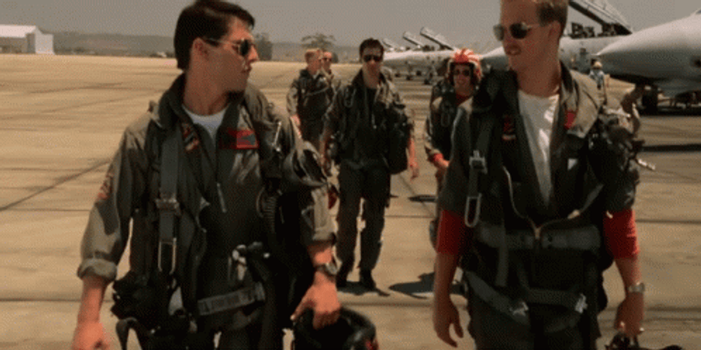 Top Gun Maverick High Five GIF
