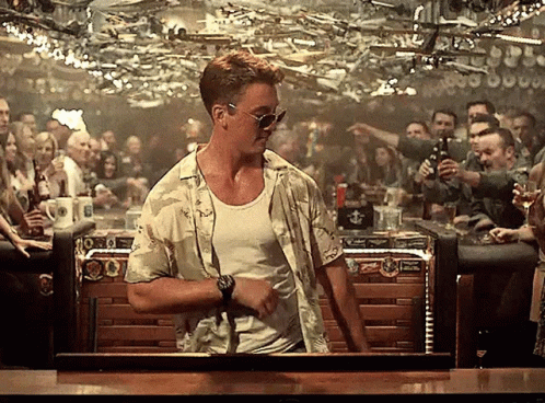 Top Gun Maverick Miles Teller Dancing GIF