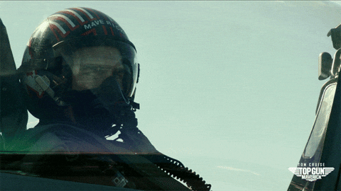 Top Gun Maverick Thumbs Up Hand Sign GIF