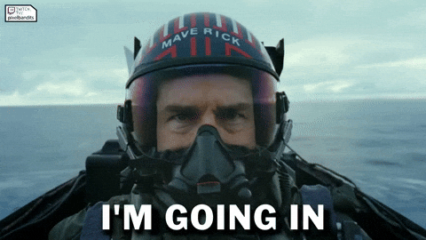 Top Gun Maverick Tom Cruise Going In GIF