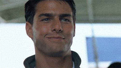 Top Gun Maverick Tom Cruise Wearing Shades GIF