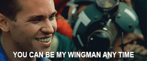 Top Gun Maverick Val Kilmer Cheering GIF