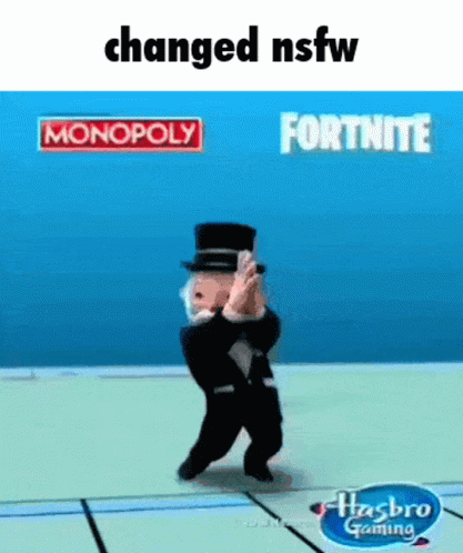 Top Hat Man Dancing Before Monopoly Fortnite Logos
