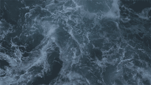 Top View Of Rough Ocean Waves GIF