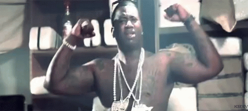 Topless Gucci Mane GIF