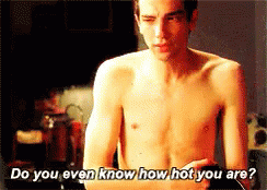 Topless Guy Compliment Hot Wife GIF