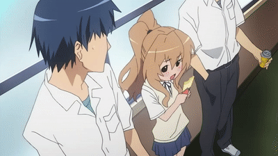Toradora Funny Couple Taiga And Ryuji GIF