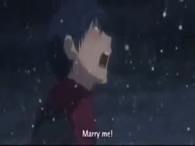 Toradora Snowing Marry Me GIF