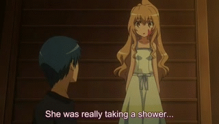 Toradora Taiga Narrating Action GIF