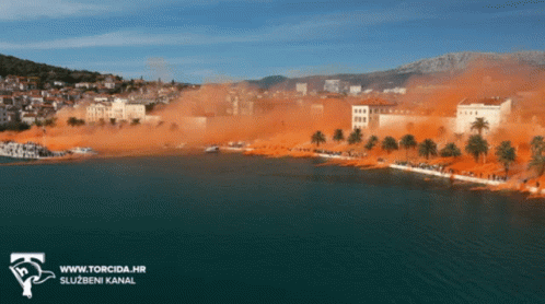Torcida Beach Scene Advertisement GIF