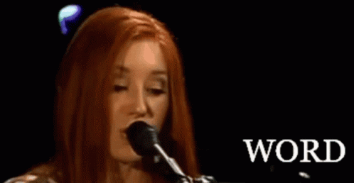 Tori Amos Word GIF