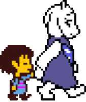 Toriel Frisk Sticker GIF