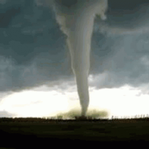 Tornado Emerging From Ground