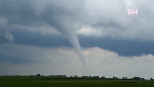 Tornado Moving Through Field with Th