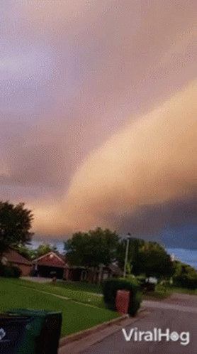 Tornado Moving Through Residential Area With Viralhog GIF