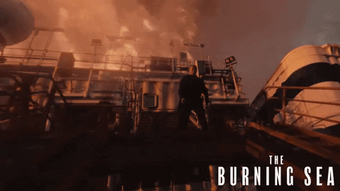 Tornado Turned The Seawater Into Fire GIF