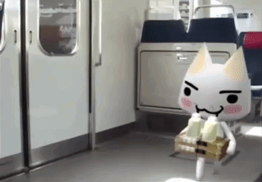 Toro Inoue Shaking Train GIF