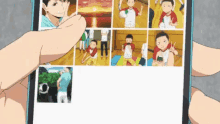 Tōru Oikawa Nephew Phone Photos GIF
