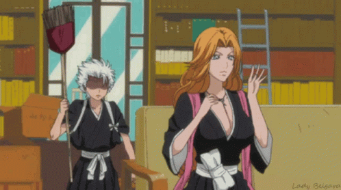 Toshiro Holding Broom Tight GIF