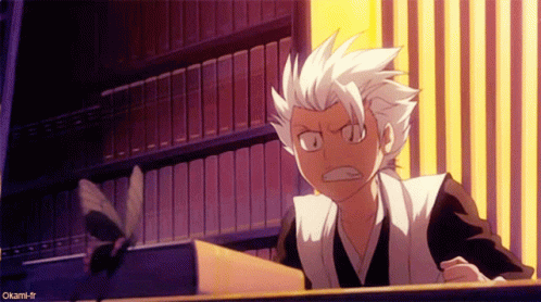 Toshiro Shouting At Butterfly GIF