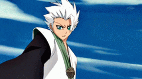 Toshiro Summoning Ice Dragon GIF