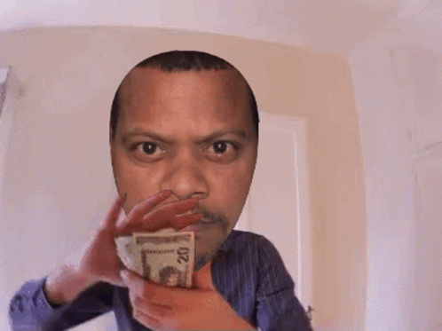 Tossing Big Money Rain Face Swap GIF