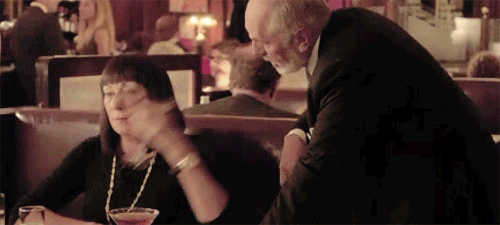 Tossing Cocktail Drink At Face GIF