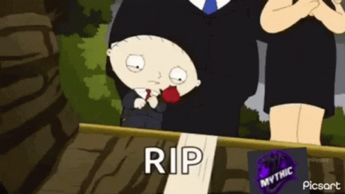 Tossing Flower Inside Coffin Stewie Griffin GIF