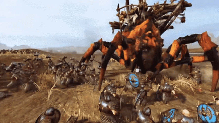 Total War Warhammer 2 Arachnarok Spider GIF