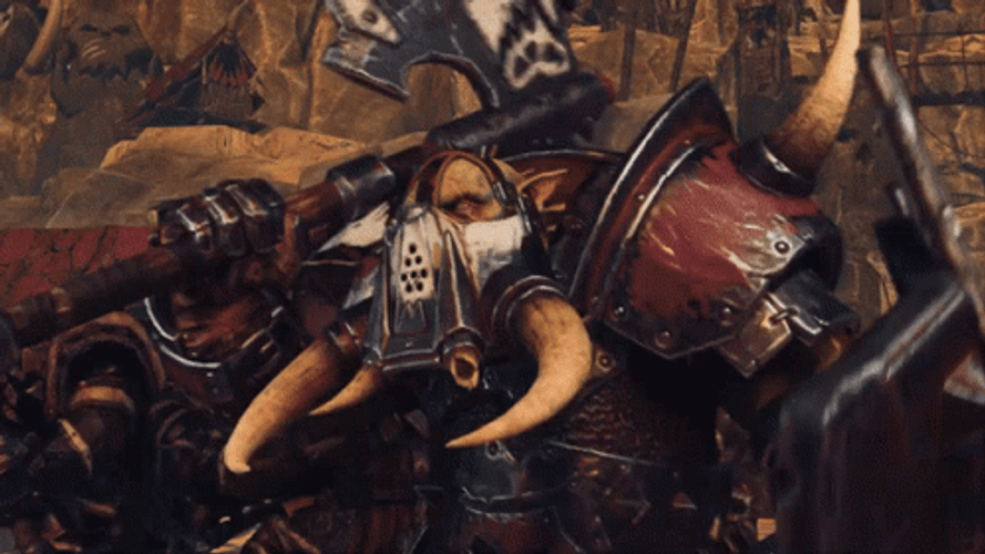 Total War Warhammer 2 Black Orc Big Boss GIF