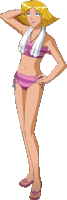 Totally Spies Clover Bikini Sticker GIF