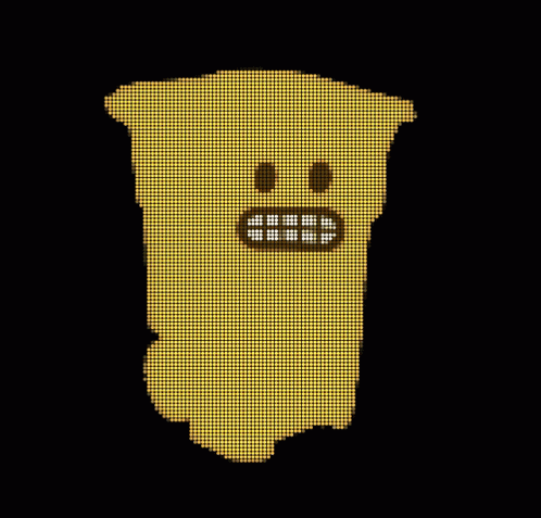 Totermoji Grimace Smile Pixel Art GIF