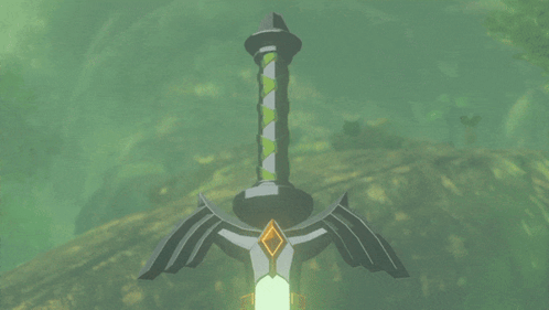 Totk Hold The Master Sword GIF