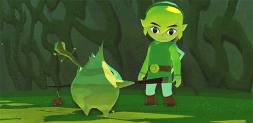 Totk Toon Link And Korok GIF
