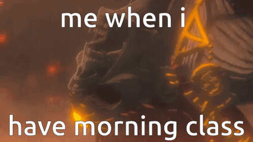 Totk When I Have Morning Class GIF