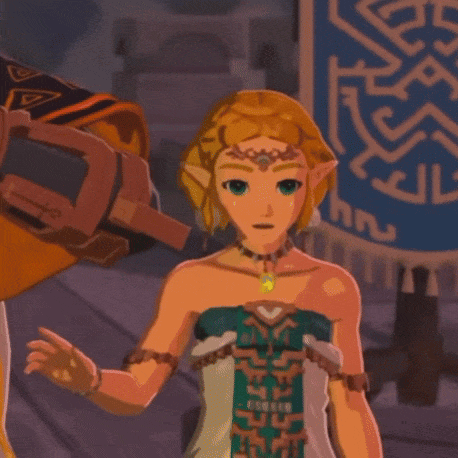 Totk Zelda Shocked GIF